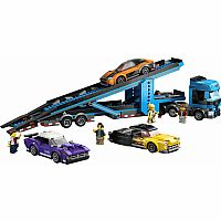 Car Transporter Truck with Sports Cars