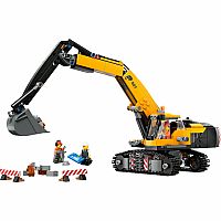 Yellow Construction Excavator