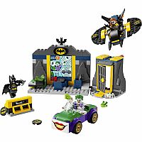 The Batcave with Batman, Batgirl and The Joker