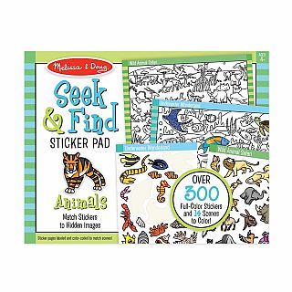 Animal Seek and Find Sticker Pad