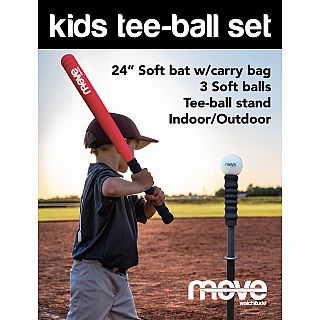 Kids T-Ball Set with 3 Soft Balls