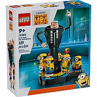 Brick-Built Gru and Minions