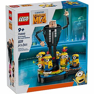 Brick-Built Gru and Minions