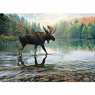 Moose Crossing 1000 Piece Puzzle