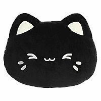 Tasty Peach - Meowchi Face Plush - 10" Black Sesame