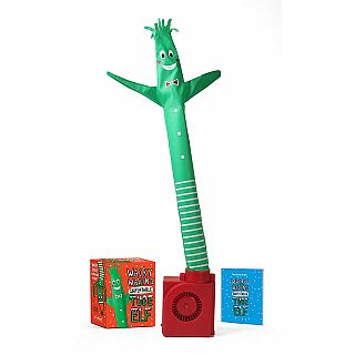 Wacky Waving Inflatable Tube Elf Running Press Kit