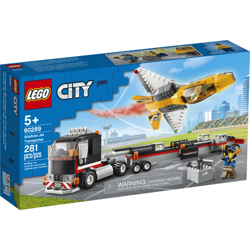 lego city great vehicles airshow jet transporter