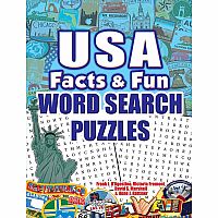 USA Facts & Fun Word Search Puzzles Paperback