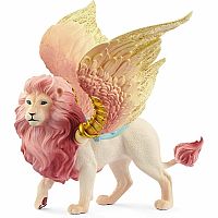 Fairy in Flight On Winged Lion 