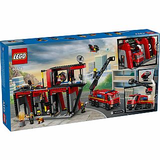 Fire Station with Fire Truck V39