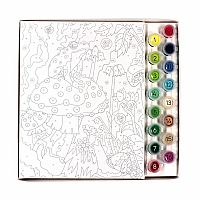 iHeartArt Paint By Numbers Frog & Mushroom