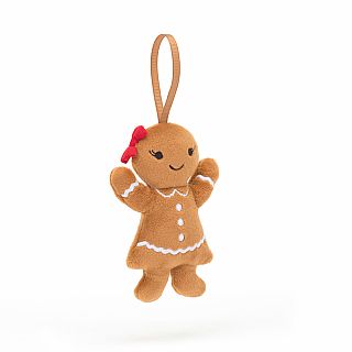 Ruby Gingerbread Festive Folly Ornament