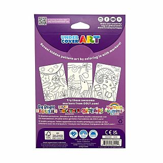 Undercover Art Hidden Pattern Coloring Activity Art Cards - Rainforest Fun