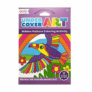 Undercover Art Hidden Pattern Coloring Activity Art Cards - Rainforest Fun