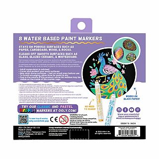 Vivid Pop! Water Based Paint Markers - Metallic - Set of 8