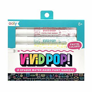 Vivid Pop! Water Based Paint Markers - Pastel - Set of 8