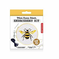 Bee Mini Cross Stitch Embroidery Kit