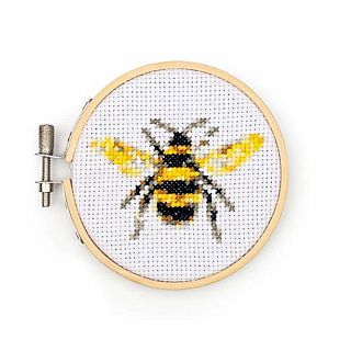 Bee Mini Cross Stitch Embroidery Kit