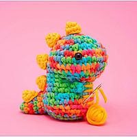 Rainbow Dinosaur Crochet Kit