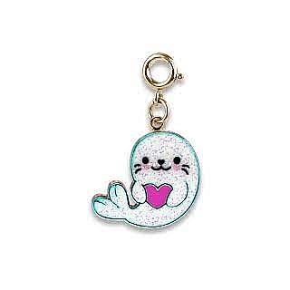 Seal Gold Glitter Charm 