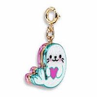 Seal Gold Glitter Charm 