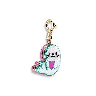 Seal Gold Glitter Charm 