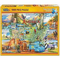 National Parks Of America 1000 Piece Puzzle 