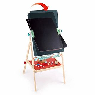 Hape Flip Flat Easel Foldable Double-Sided Free Standing Blackboard