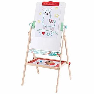 Hape Flip Flat Easel Foldable Double-Sided Free Standing Blackboard