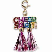 Gold Cheer Spirit Charm