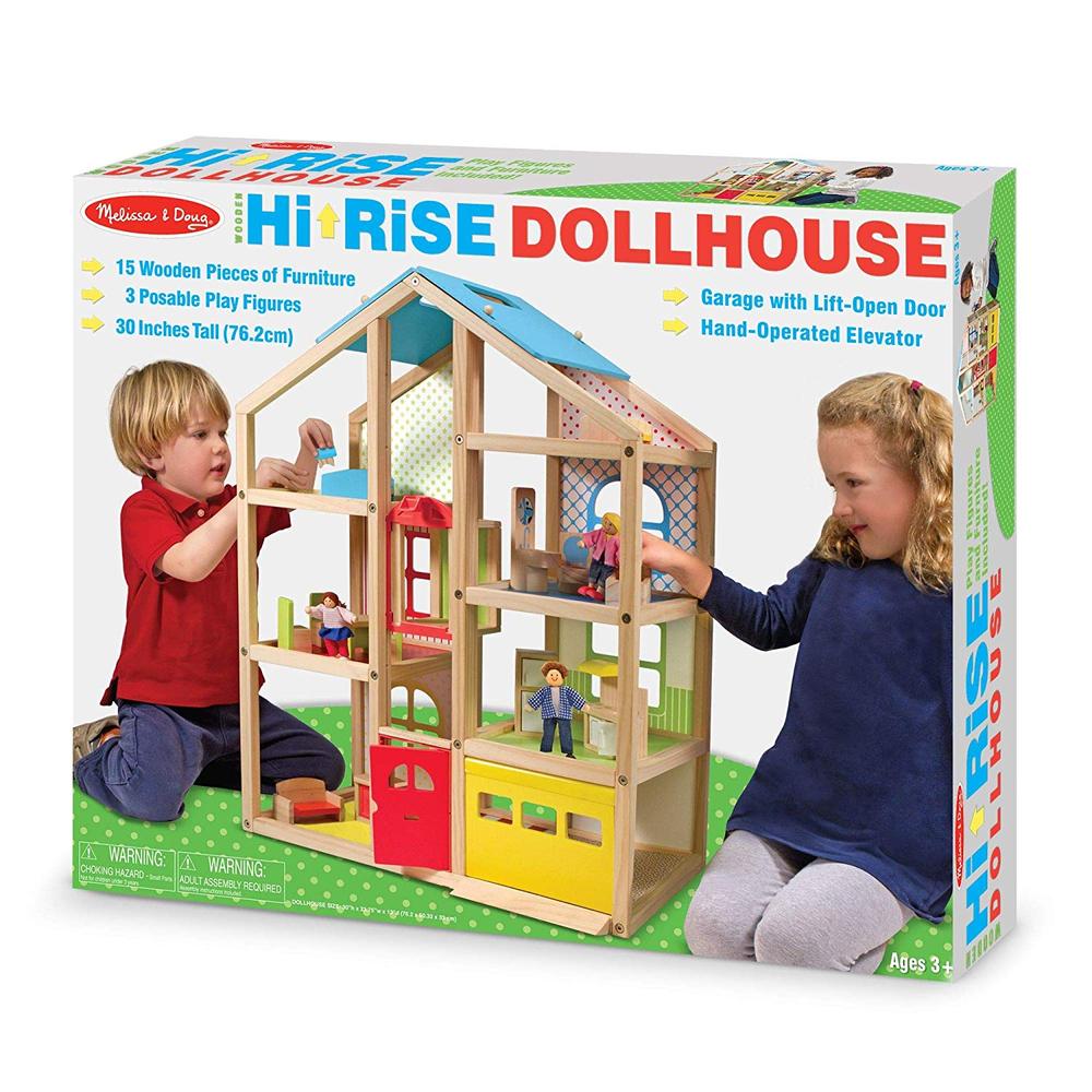 melissa and doug wooden dollhouse