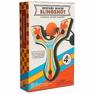 Racing Orange Flames Mischief Maker Slingshot 