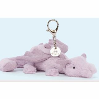 Lavender Dragon Bag Charm 