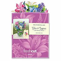 Mini Lilies & Lupines Pop Up Card