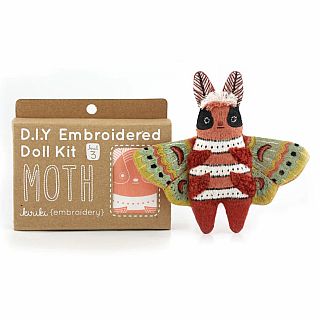 Moth Embroidery Kit