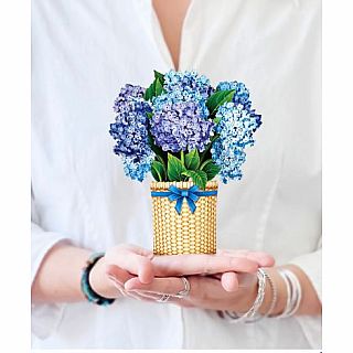 Mini Nantucket Hydrangeas Pop Up Card