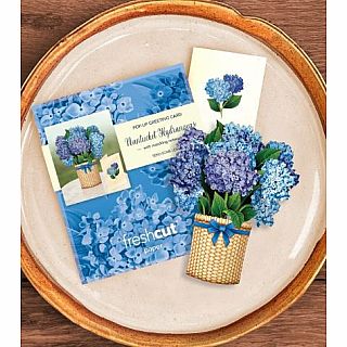 Mini Nantucket Hydrangeas Pop Up Card