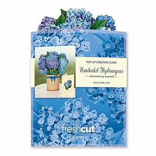 Mini Nantucket Hydrangeas Pop Up Card