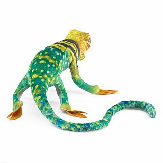 Mini Collared Lizard Finger Puppet 