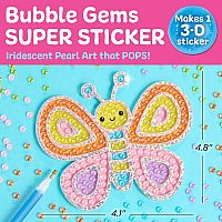 Butterfly Super Sticker: Bubble Gems