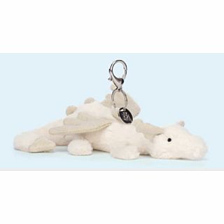 Snow Dragon Bag Charm 