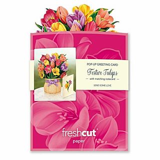 Mini Festive Tulips Pop Up Card