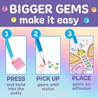 Butterfly Super Sticker: Bubble Gems